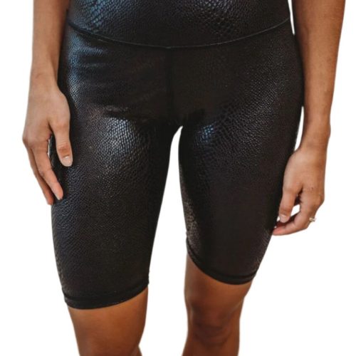 black snake print biker shorts simply me boutique 275076