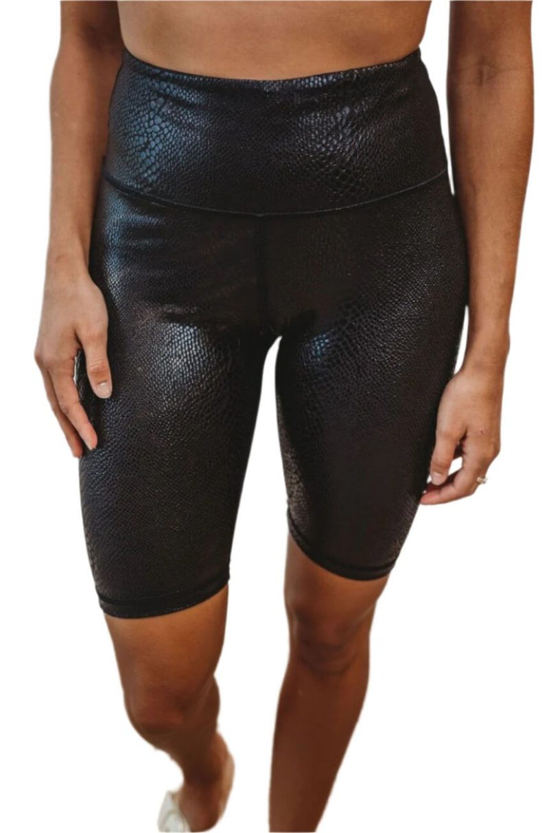 black snake print biker shorts simply me boutique 275076