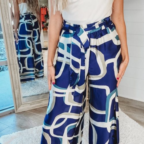 blue abstract wide leg pants simply me boutique 602133