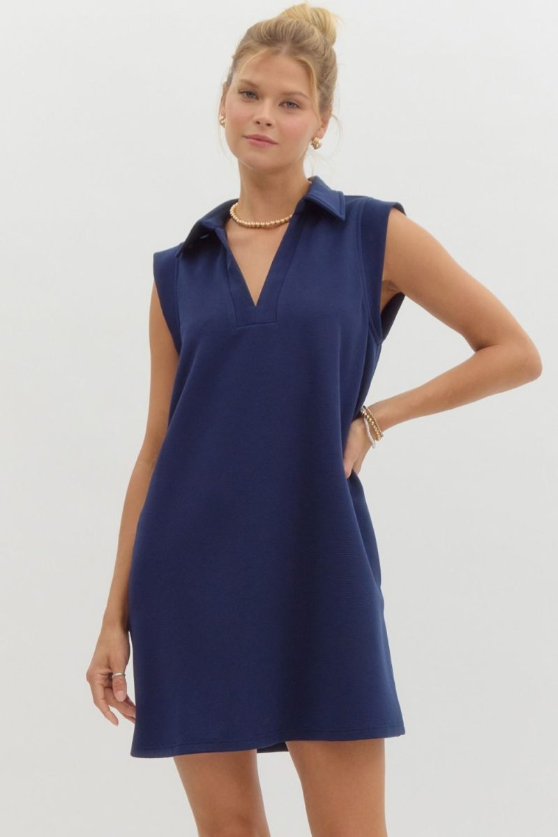 Modern Polo Shift Dress - 3 colors! - Simply Me Boutique