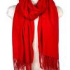 Red Fringe Pashmina Fringe Scarf - Simply Me Boutique