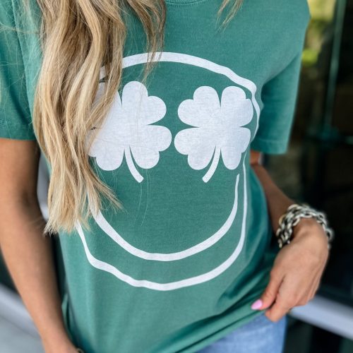 shamrock eyes comfort colors graphic tee simply me boutique 675895