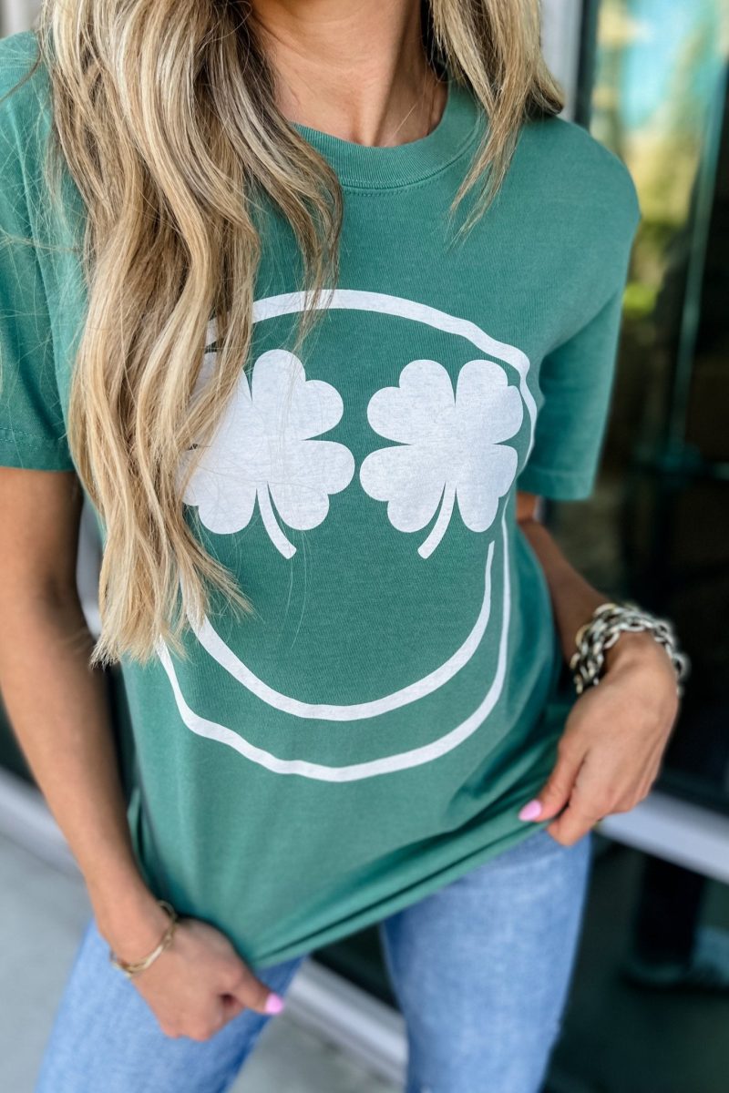 shamrock eyes comfort colors graphic tee simply me boutique 675895