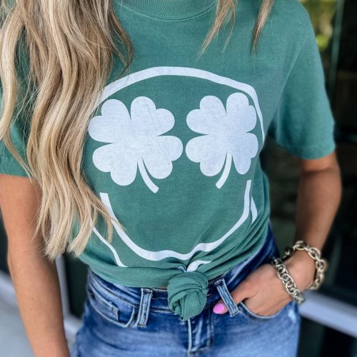 shamrock eyes comfort colors graphic tee simply me boutique 737554