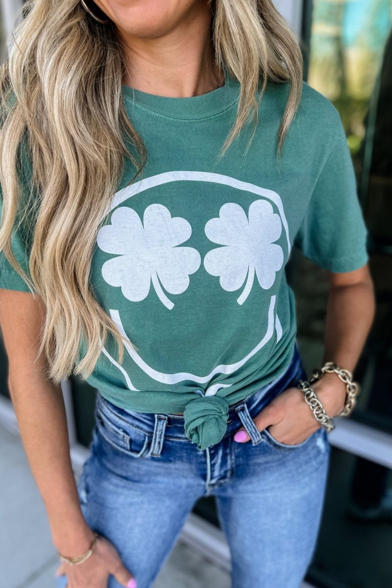 shamrock eyes comfort colors graphic tee simply me boutique 737554