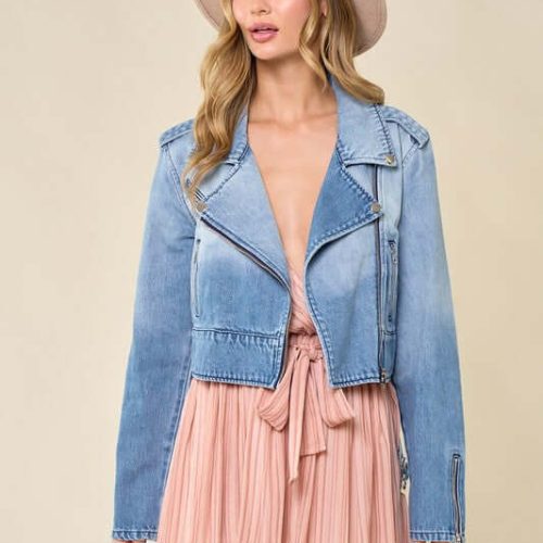 sun goes down denim cropped moto jacket simply me boutique 547414